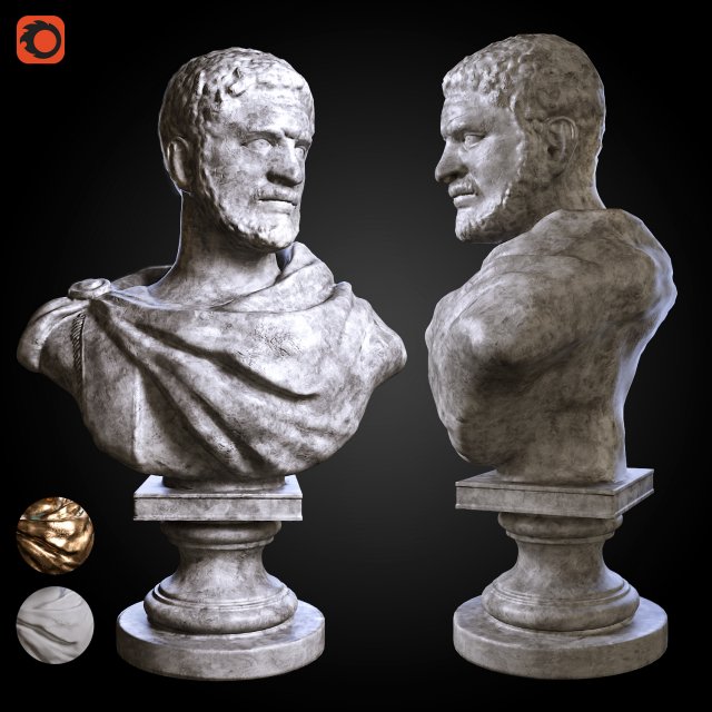 bust of caracall Modelo 3D .c4d .max .obj .3ds .fbx .stl .blend 