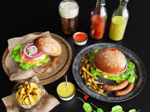 burgers Modelo 3D