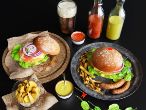 Burger 3D Modell