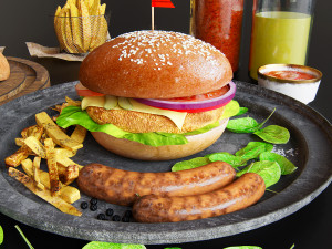 burgers 3D Model