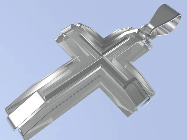 simple and good christ cross 3D Print Model .c4d .max .obj .3ds .fbx .stl .blend