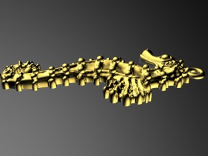 seahorse pendant 3D 打印模型
