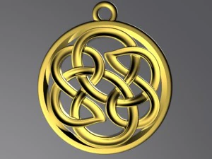 celtic pendant 3D Print Model