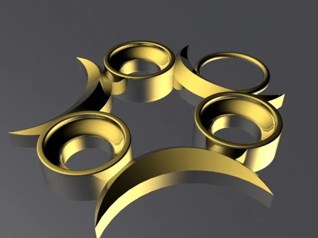 three moons pendant 3D Print Model .c4d .max .obj .3ds .fbx .stl .blend 