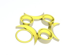 three moons pendant 3Dプリントモデル