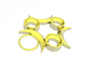 three moons pendant 3D Print Model