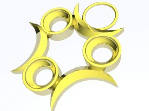three moons pendant 3D Print Model