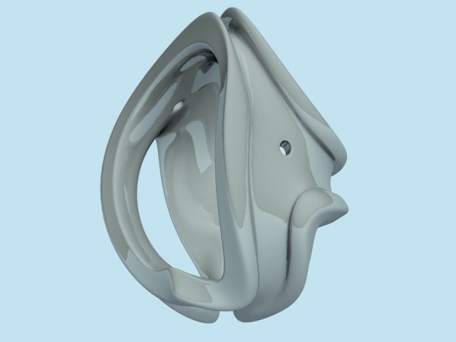 twisted pendant 3D 打印模型 .c4d .max .obj .3ds .fbx .stl .blend 