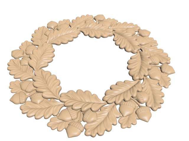 oak frameready-to-cut model for cnc 3D Model .c4d .max .obj .3ds .fbx .stl .blend 