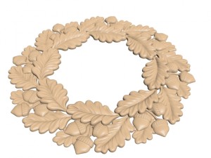 oak frameready-to-cut model for cnc 3D Model