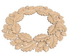 oak frameready-to-cut model for cnc 3D Model