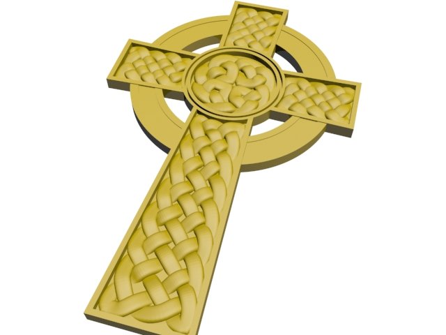 celtic cross for free 3D 模型 .c4d .max .obj .3ds .fbx .stl .blend 