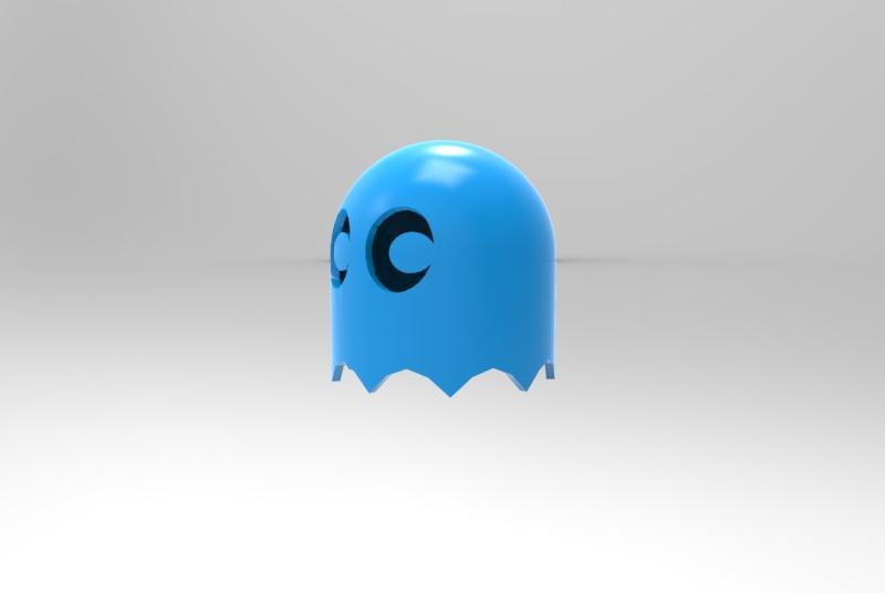 Pacman Ghost 3D Model in Cartoon 3DExport