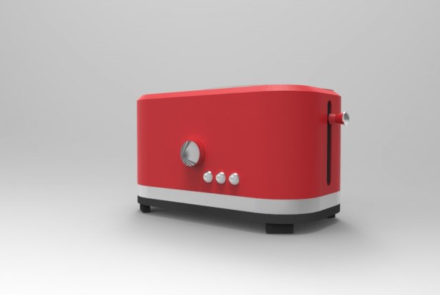 toaster 3D Model .c4d .max .obj .3ds .fbx .stl .blend 