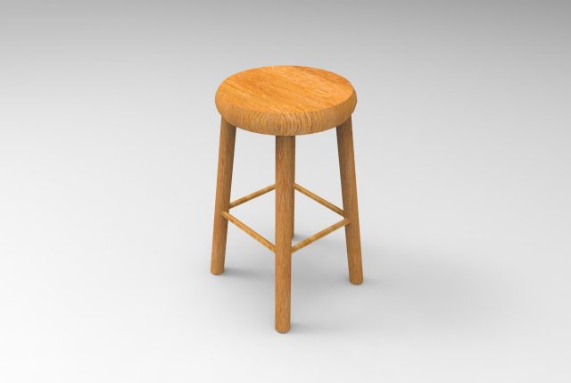 stool 3D Модель .c4d .max .obj .3ds .fbx .stl .blend 