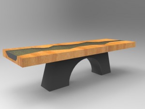 simple table 3D मॉडल