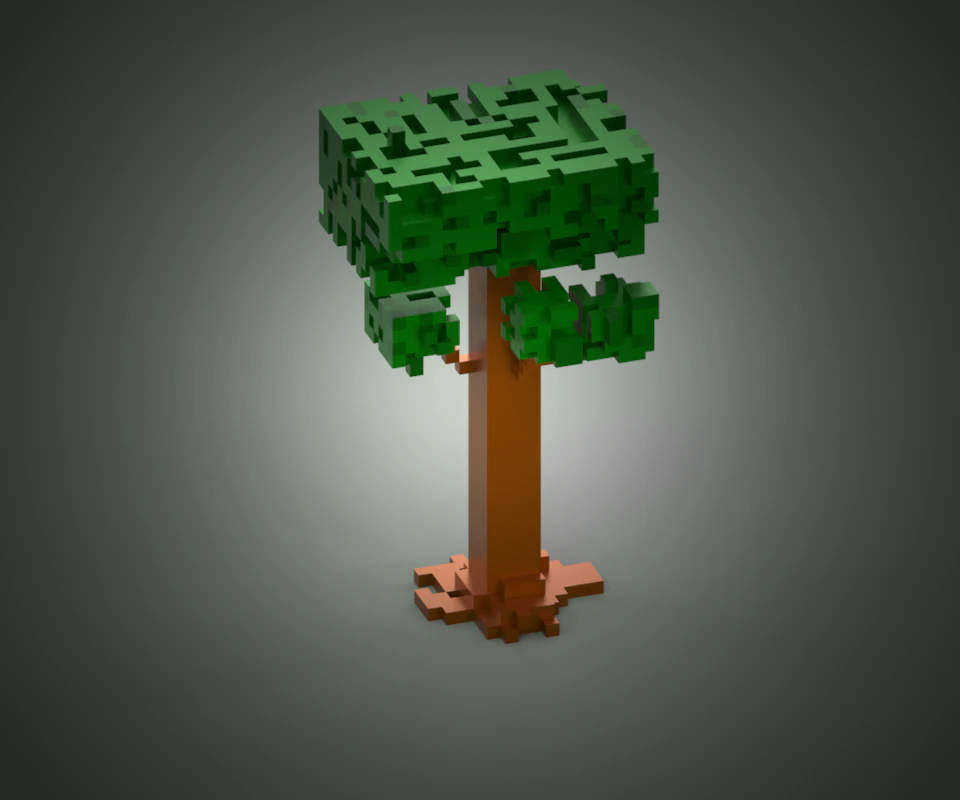 coub tree 3D Model .c4d .max .obj .3ds .fbx .stl .blend