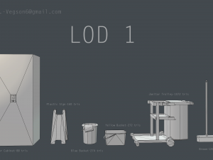 pbr janitor asset pack 1 3D Model