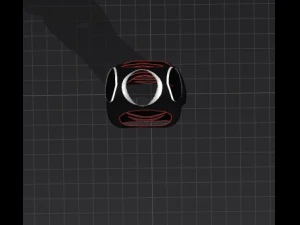 女性のためのドレッシーな 3Dモデル