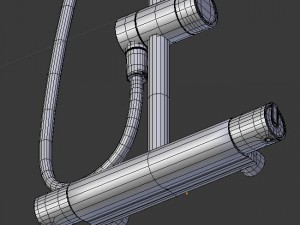 shower mixer and cabin Modelo 3D