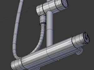 shower mixer and cabin 3D Model