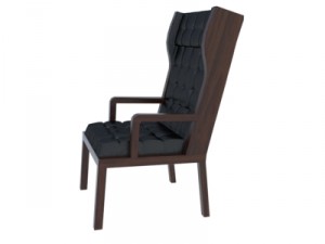 wingback chair Modelo 3D