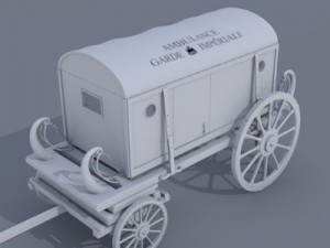 ambulance carriage Modelo 3D