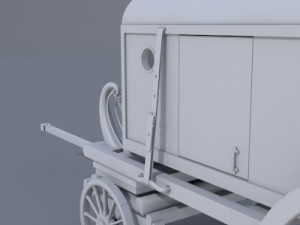 ambulance carriage Model 3D