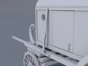 carruagem de ambul&acirc;ncia Modelo 3D