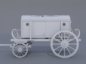 ambulance carriage Model 3D