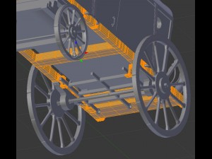 ambulance carriage Model 3D