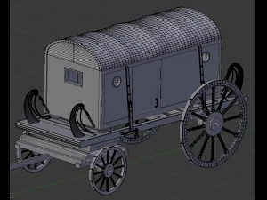carruagem de ambul&acirc;ncia Modelo 3D