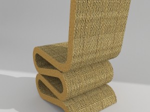 wiggle chair 3D मॉडल