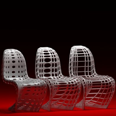 panton chair modified Modello 3D .c4d .max .obj .3ds .fbx .stl .blend 