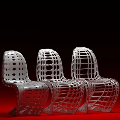 panton chair modified 3D Model .c4d .max .obj .3ds .fbx .stl .blend 