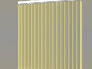 wand operated vertical blind Modèle 3D