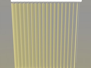 wand operated vertical blind Modèle 3D