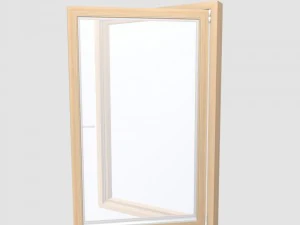wood frame windows 3D Model