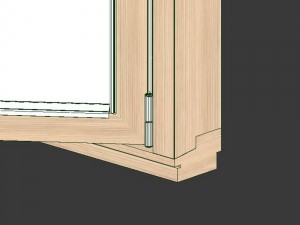 wood frame windows 3D मॉडल