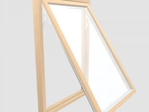 wood frame windows 3D Model