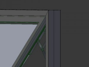 wood frame windows 3D मॉडल