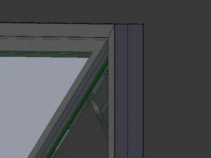 wood frame windows 3D Model