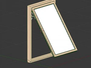 wood frame windows 3D Model
