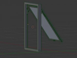 wood frame windows 3D Model