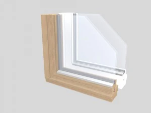 wood frame windows 3D Model