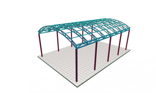car canopy 3D Model .c4d .max .obj .3ds .fbx .stl .blend 