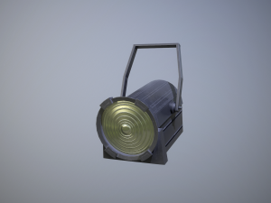 searchlight projector low-poly 3D Model