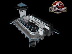 jurassic park - velociraptor pen 3D Model