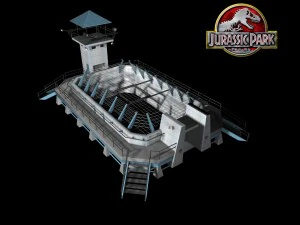 parque jur&aacute;ssico - caneta velociraptor Modelo 3D