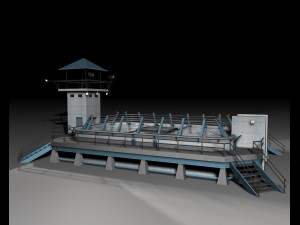 jurassic park - velociraptor pen 3D Model
